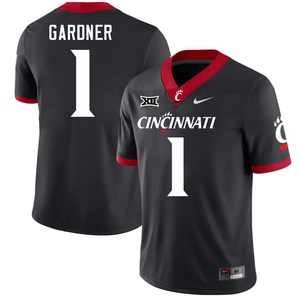 Cincinnati Bearcats #1 Sauce Gardner Big 12 Conference College Football Jerseys Stitched Sale-Black
